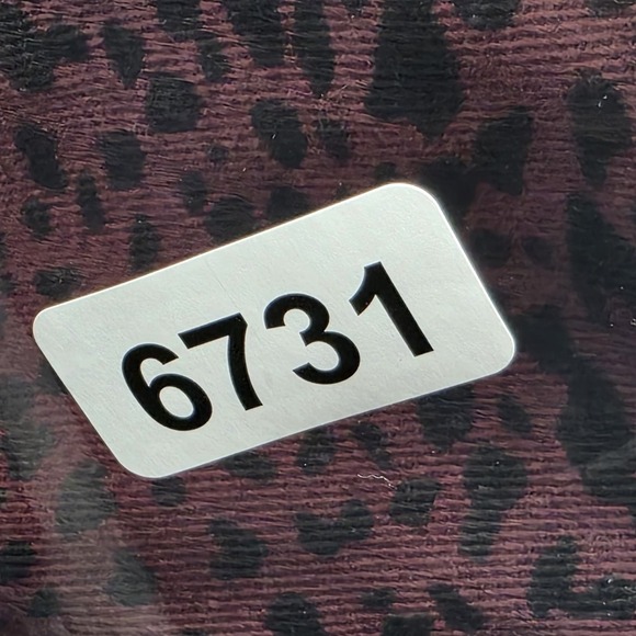 Rag & Bone Size 27 Hana Burgundy Cheetah Animal Print High Rise Waist Crop Jeans - Picture 12 of 12